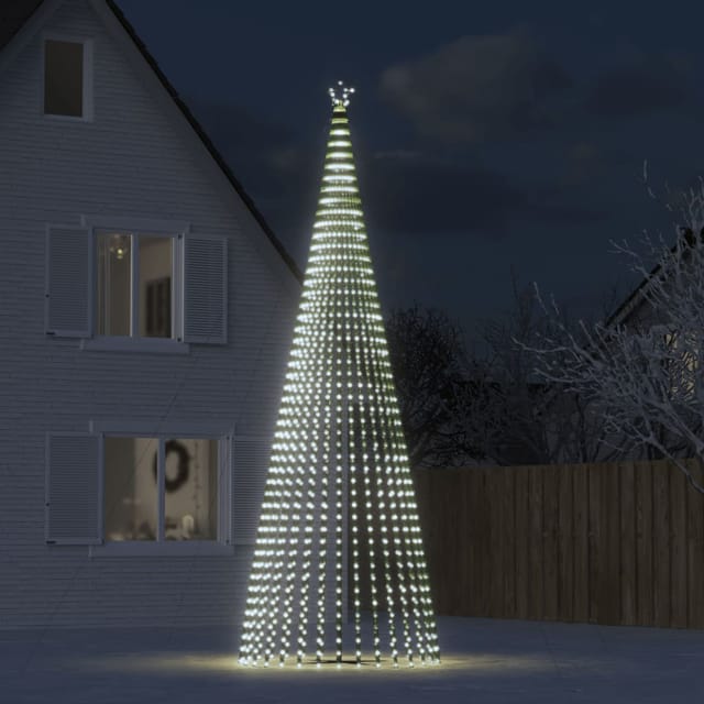 Led Weihnachtsbaum 1544 Leds Kaltweiß 500 Cm Vidaxl