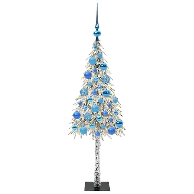 vidaXL Weihnachtsbaum mit 150 LEDs Weiß 120 cm PE und Stahl 3396210