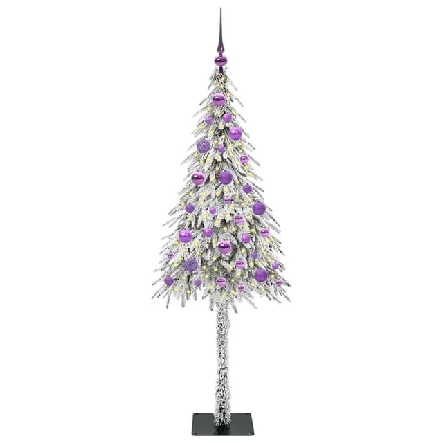 vidaXL Weihnachtsbaum mit 150 LEDs Weiß 150 cm PE und Stahl 3396222