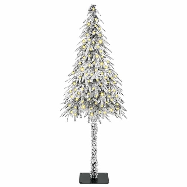vidaXL Weihnachtsbaum mit 150 LEDs Weiß 150 cm PE und Stahl 3396212