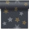 Duni Tischläufer Snowstars Black multi 480 x 40 cm - 1 Stück