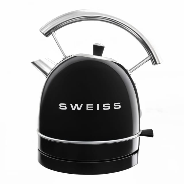 SWEISS Vintage Wasserkocher KTL9 Schwarz