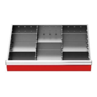 Bedrunka+Hirth Metalleinteilung Set 7-teilig R 24-16 600 x 400 mm