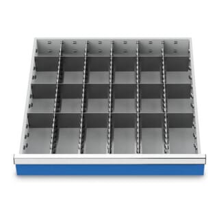 Bedrunka+Hirth Metalleinteilung Set 23-teilig R 24-24 600 x 600 mm