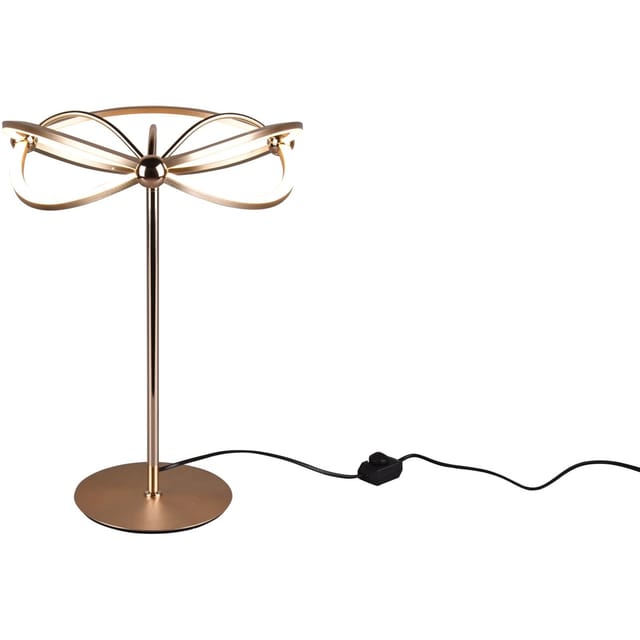 Defibrico - Moderne Led Tischlampe Charivari Messing Matt, Höhe 50cm