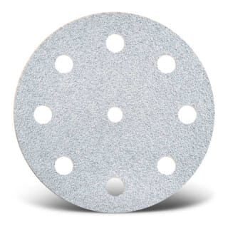 White Klett-schleifscheiben, 125 Mm, 9-loch, F. Exzenterschleifer, Normalkorund (50 Stk.) K100 - Menzer