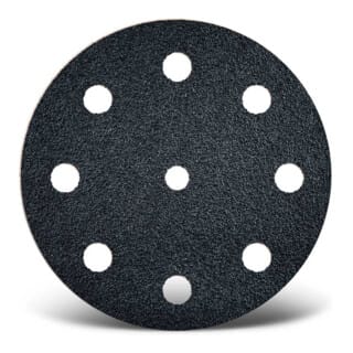 Black Klett-schleifscheiben, 125 Mm, 9-loch, F. Exzenterschleifer, Siliciumcarbid (50 Stk.) K100 - Menzer