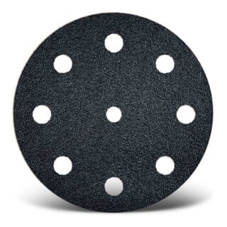 Black Klett-schleifscheiben, 125 Mm, 9-loch, F. Exzenterschleifer, Siliciumcarbid (25 Stk.) K24 - Menzer