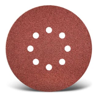 Red Klett-schleifscheiben, 150 Mm, 8-loch, F. Exzenterschleifer, Normalkorund (50 Stk.) K150 - Menzer