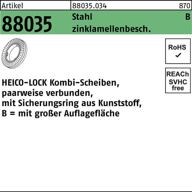 Kombischeibe R 88035 Hkb-12 Stahl Flznnc
