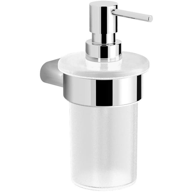 Swiss Aqua Technologies - Simply R Wandseifenspender Aus Milchglas, Chrom (satdsimr99)