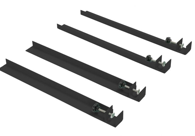Primaster - Universal-tischfuß-set Schwarz 4-teilig Möbelzubehör