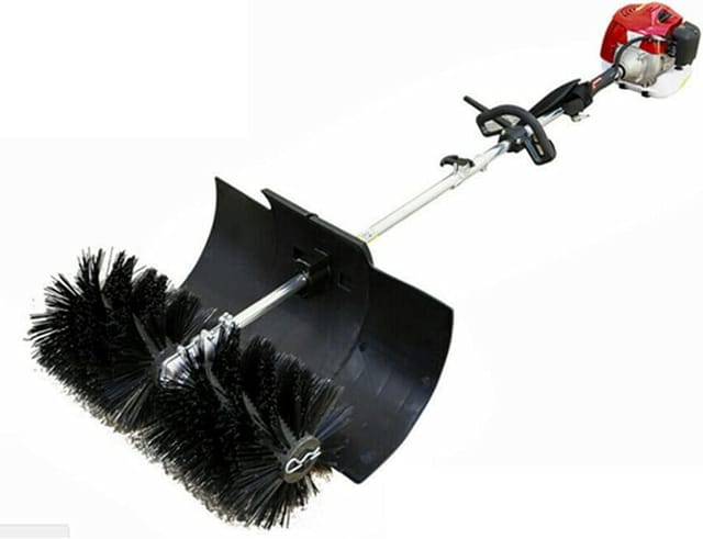 2-takt 52cc Gas / Öl Handkehrmaschine Kehrmaschine Schneeschieber Benzin Motor Motorbesen