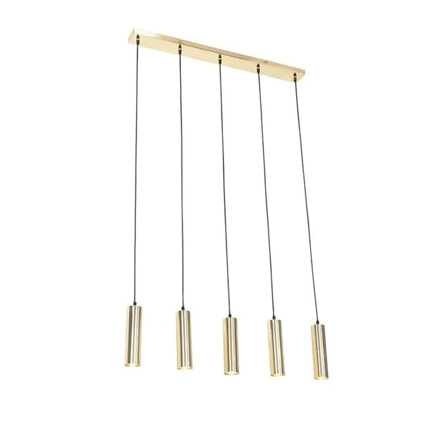 Moderne Messing-hängelampe 5-flammig - Jeana