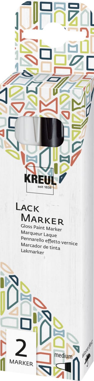 Lack Marker Medium 2 Stifte Pinsel & Stifte - Kreul