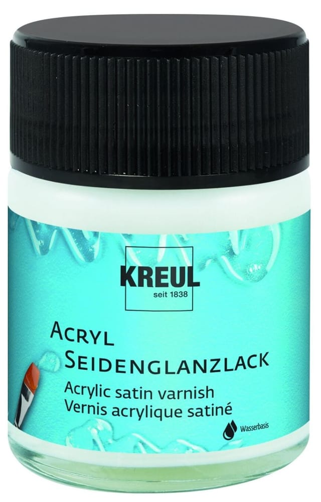 Kreul - Acryl-seidenglanzlack Auf Wasserbasis Transparent 50 Ml Künstlerfarben