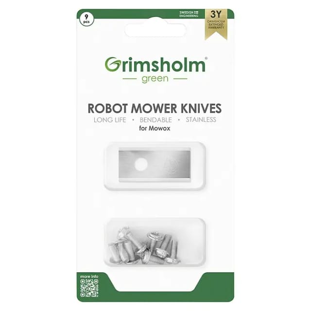 Blister Mit 9 Anpassbaren Klingen Für Mowox-roboter Modelle Rm50libt, Rm600libt, Rm800libt, Rm1200libt, Rm30li, Rm45li. Ersatz Für Original