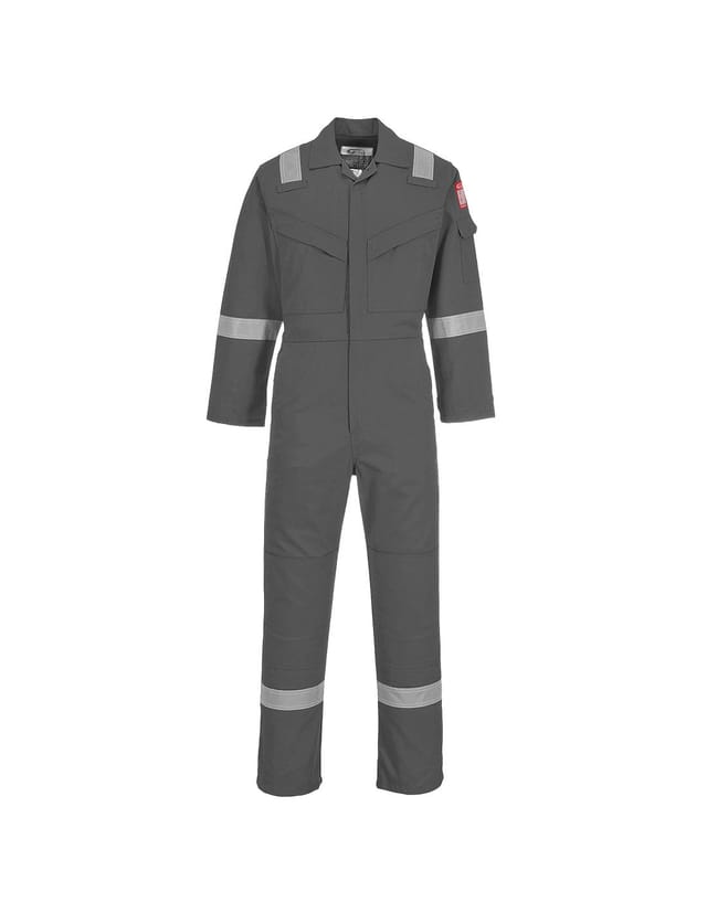 Flammenbeständige Und Antistatische Overall 350g Farbe: Grau Größe Xxl - Portwest