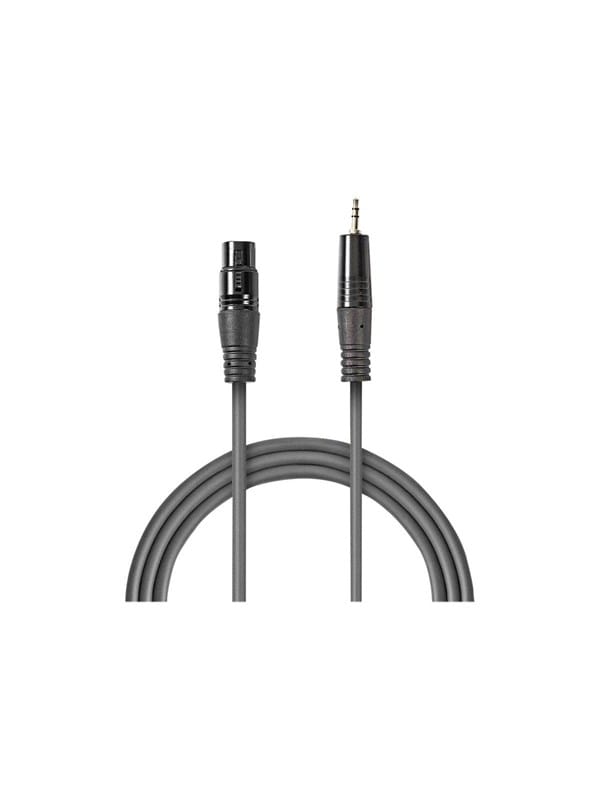 Nedis - Symmetrisches Audiokabel Xlr 3 Poliger Stecker 35 Mm Stecker Vernickelt 150 M Rund Pvc Dunkelgrau Papphulle