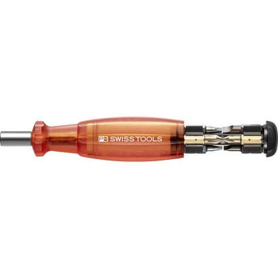 Magazin-bithalter Rot 8-teilig Schlitz, Ph, Tx Pb Swiss Tools