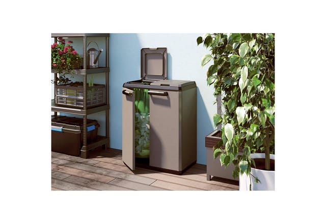Mehrzweck-kleiderschrank Mit Zwei Türen Grau Split Basic 68x39x H87cm