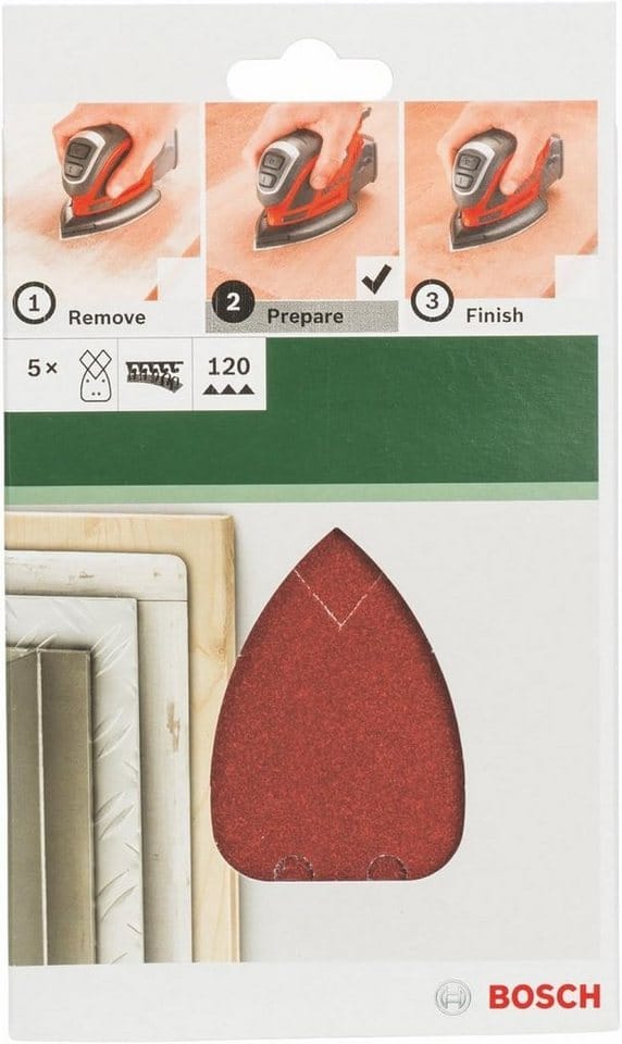Schleifblatt-set Für Multischleifer. 5-teilig. 11 Vpe: 5