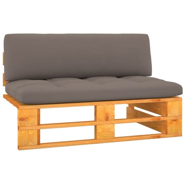 Garten-mittelsofa Paletten Honigbraun Imprägniertes Kiefernholz Vidaxl