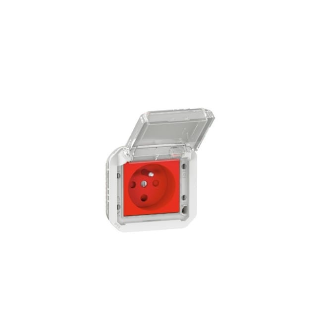 Legrand 069623 Steckdose 2p+t Mit Umschaltfunktion Legrand Plexo Weiß - 16 A - 250 V