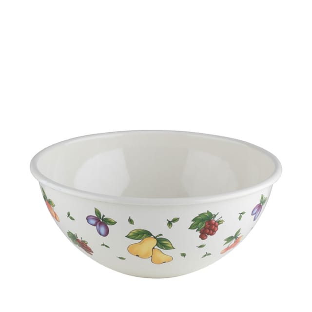 Unbekannt - Riess Obst- Und Salatschüssel Ø26cm 3,5l Fruit Garden Emaille