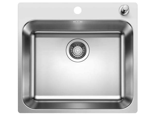 Supra 500 - Spüle, 54x50 Cm, Mit Exzenterbedienung, Gebürsteter Edelstahl 526355 - Blanco