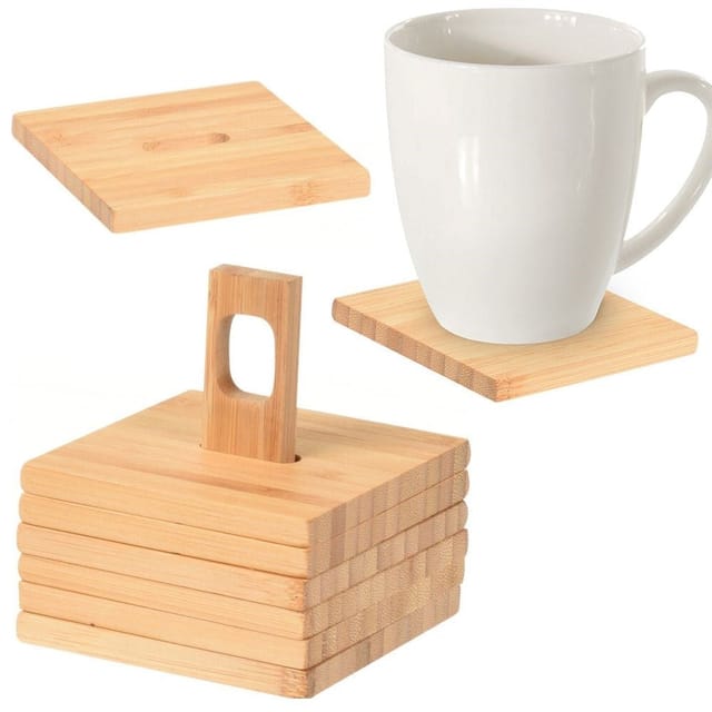 Glasuntersetzer 6er Set Mit Ständer