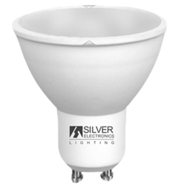 Silver Electronics - Led-glühbirne Silver Electronic Eco Multi Led Dichroic 7w=44w - Gu10 - 6000k - 120º 567 Lm - Kaltes Licht - A+
