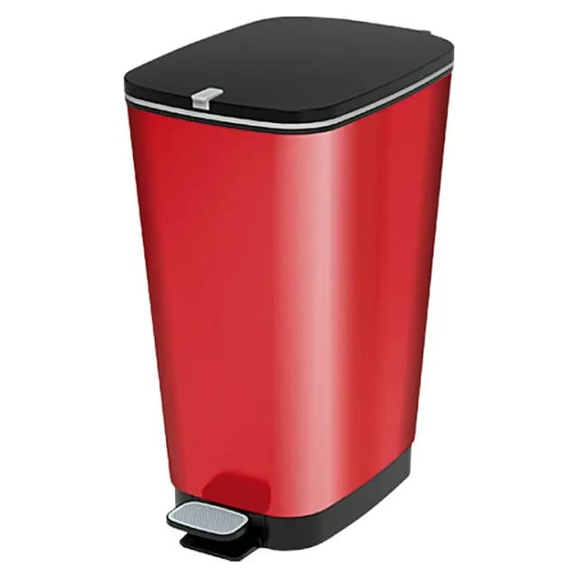 Mülleimer Kis Chic Bin Style 50 Liter Rot Polypropylen