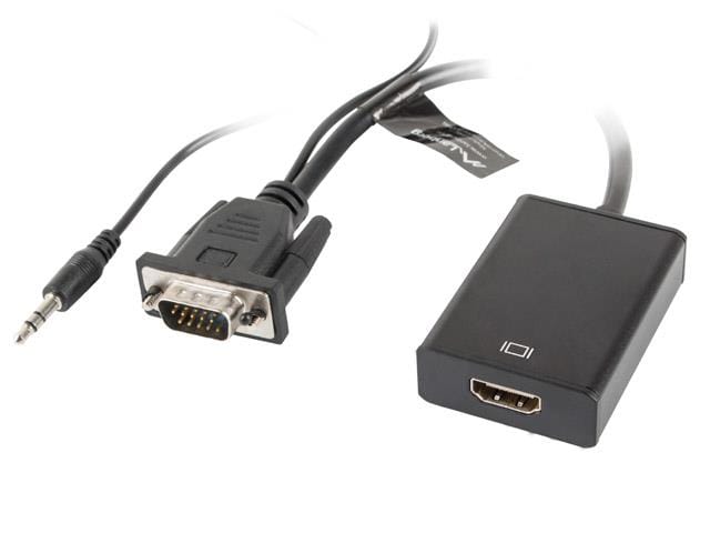 Adapter Vga(m) + Audio -&gt Hdmi(ż) - Lanberg
