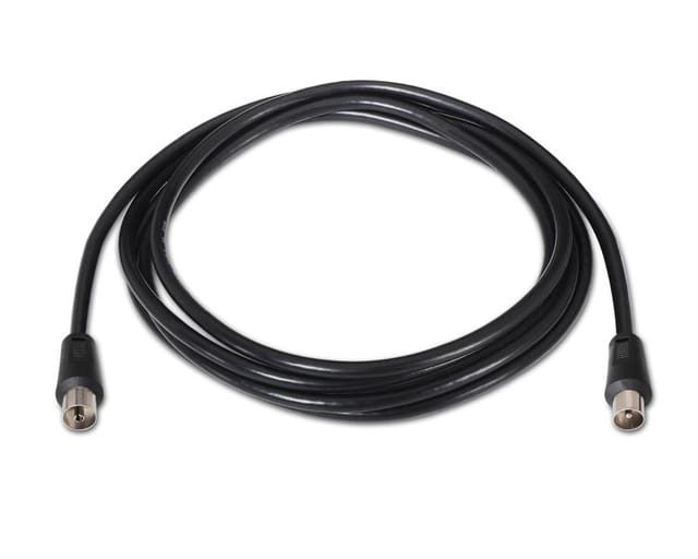 Nanocable - 10.26.0202 - Tv-antennenkabel 75 Ohm, Stecker-buchse, 1,8mts
