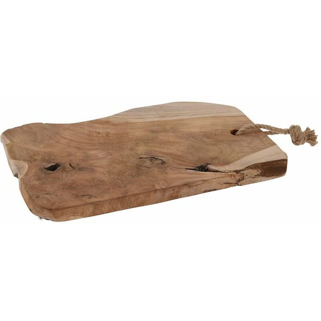 Home Styling - Deko-tablett Aus Teakholz, Schilfplatte, Kerzenplatte Collection
