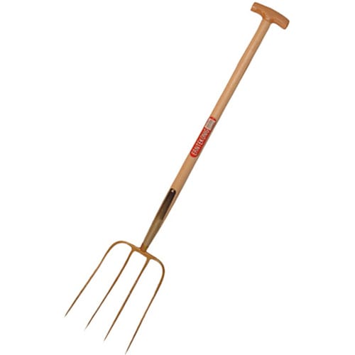 Freund Victoria - Dunggabel 4 Zinken, 85cm-t-stiel Esche, 31x23cm, Gold-lackiert