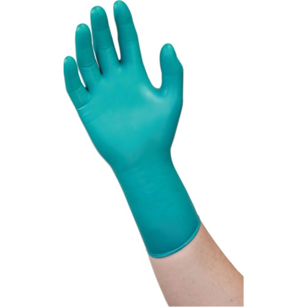 Einw.-handsch.microflex 93-260 Gr.8,5-9 Grün/blau Neopren/nitril 50 St./box