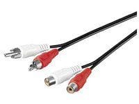 Microconnect - 2xrca/2xrca 5m 5m 2 X Rca 2 X Rca Schwarz, Rot, Farbe White Audiokabel - Audiokabel (2 X Rca, Stecker, 2 X Rca, Buchse, 5 M, Schwarz, Rot, Weiß)