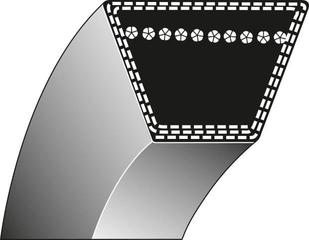Trapezriemen Rasentraktor Rasenmäher 12,7 X 1752,6 Mm 1/2 "x69