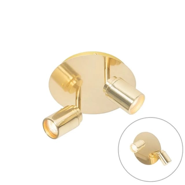 Moderner Badstrahler Messing 2-flammig Ip44 - Ducha