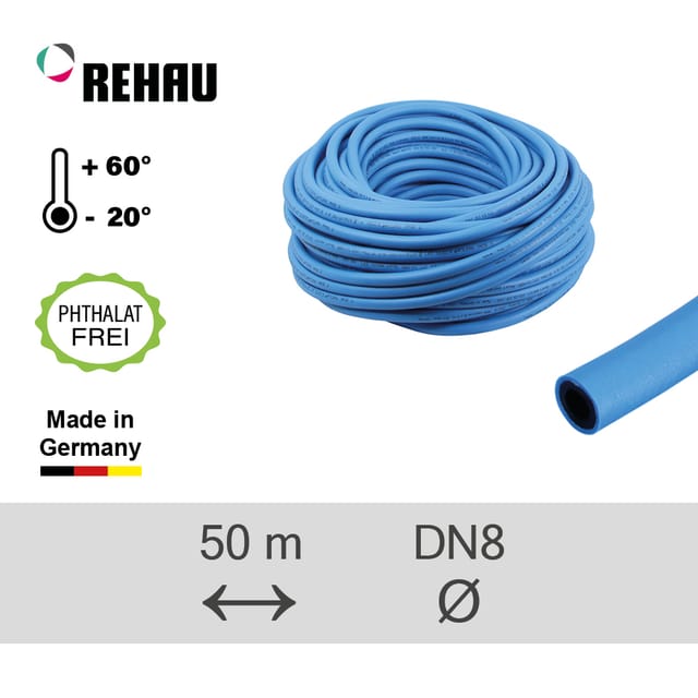 Rehau - Industrieschlauch Raufilam Slidetec Soft 8,0/2,5 - 50m