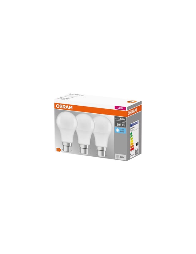 Osram - Led-lampe Sockel: B22d Kaltweiß 4000 K 8,50 W Matt Led Base Classic A