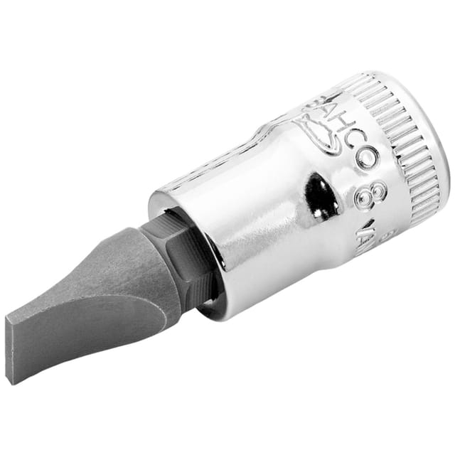 Bahco 1/4 Schraubendreher-einsatz Für Schlitzschrauben 6,5 Mm