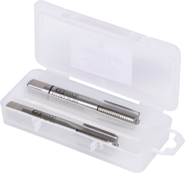 Satz Handgewindebohrer Ks Tools Hss - Mf12 X 1,25 Mm - Schrupp-finisher - 2 Stück - 331.1113