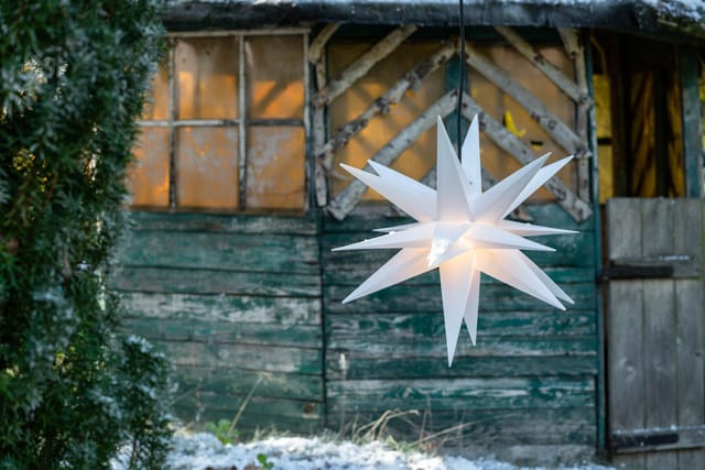 Novaliv - Dekostern Weihnachtsstern, Dekostern, Adventsstern - 18 Zack Dekostern