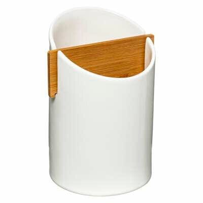 5five Simply Smart - Utensilientopf 2 Fächer Seramik Weiß - 5five