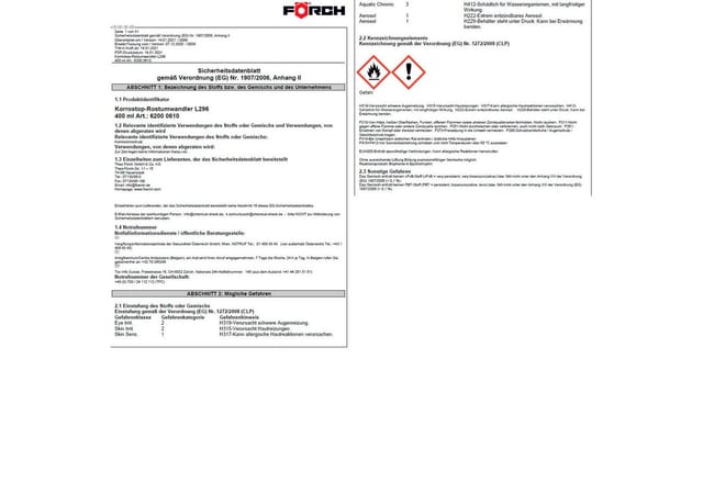 Forch L296 Korrosionsneutralisator 400 Ml