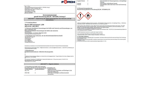 Forch L259 Spray Unterbodenwachs 500ml