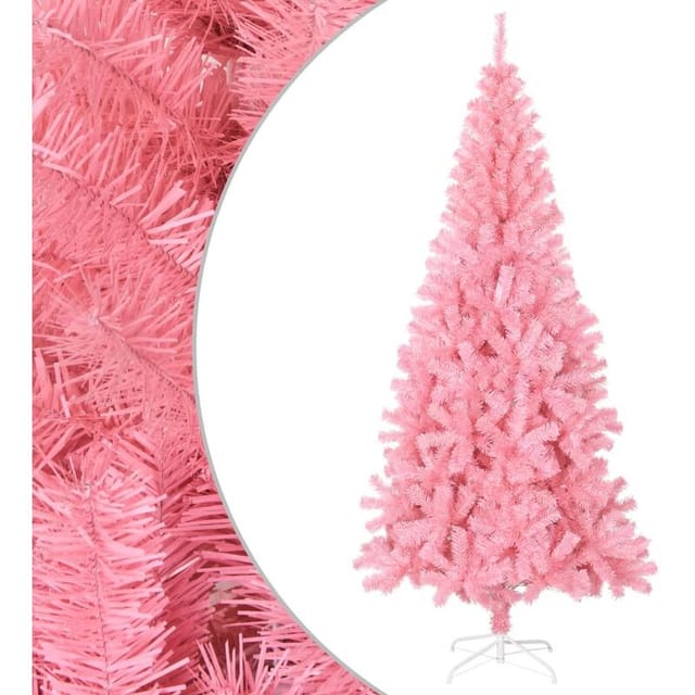 Künstlicher Weihnachtsbaum Mit Ständer Rosa 240 Cm Pvc Vidaxl